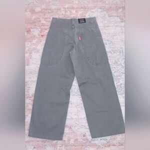 Levis  Y2K 90's  Green High Waist Wide Leg large Pockets Pants 31